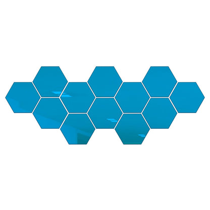 3D Hexagon Mirror Wall Stickers