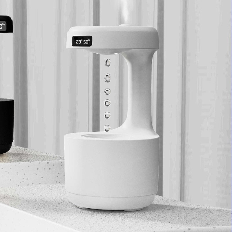 LED Cool Mist Humidifier with Anti Gravity Water Drop