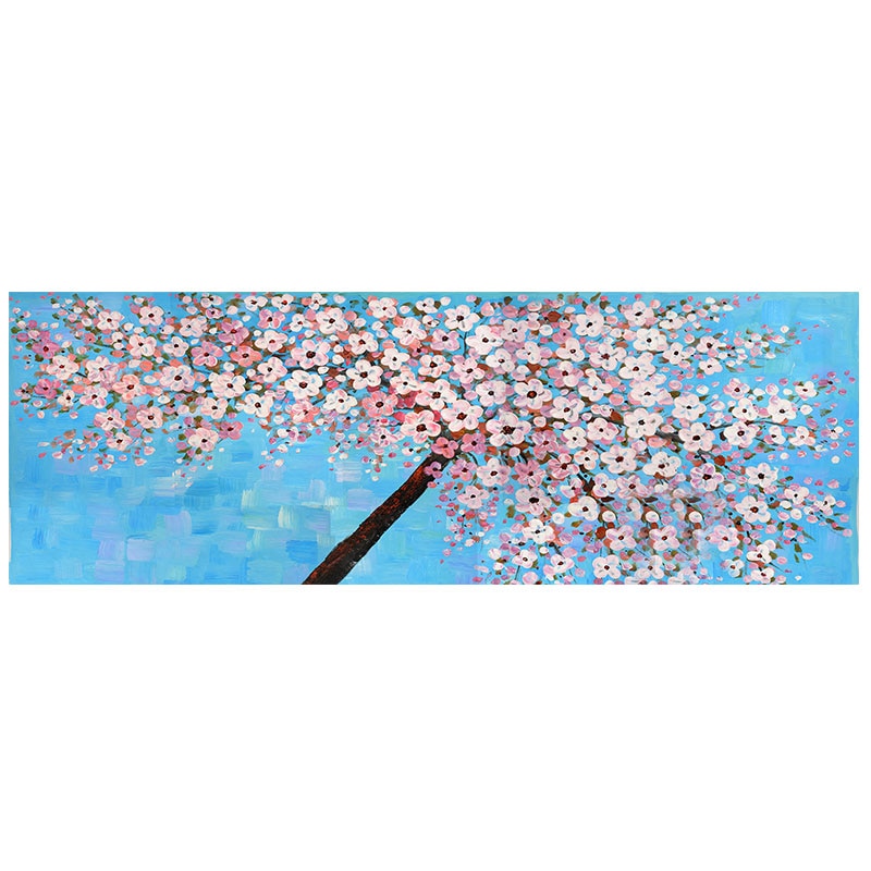 3D White Flowers Canvas Painting