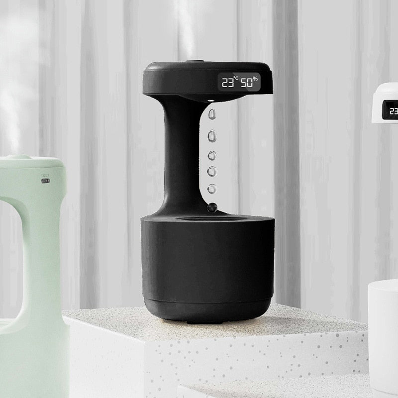 LED Cool Mist Humidifier with Anti Gravity Water Drop
