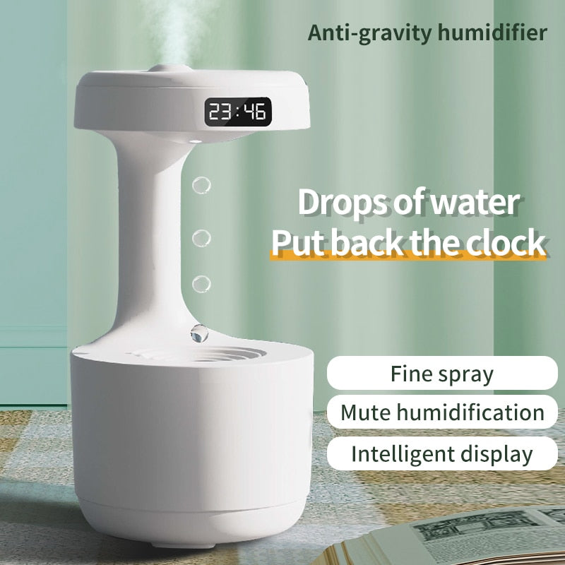 LED Cool Mist Humidifier with Anti Gravity Water Drop
